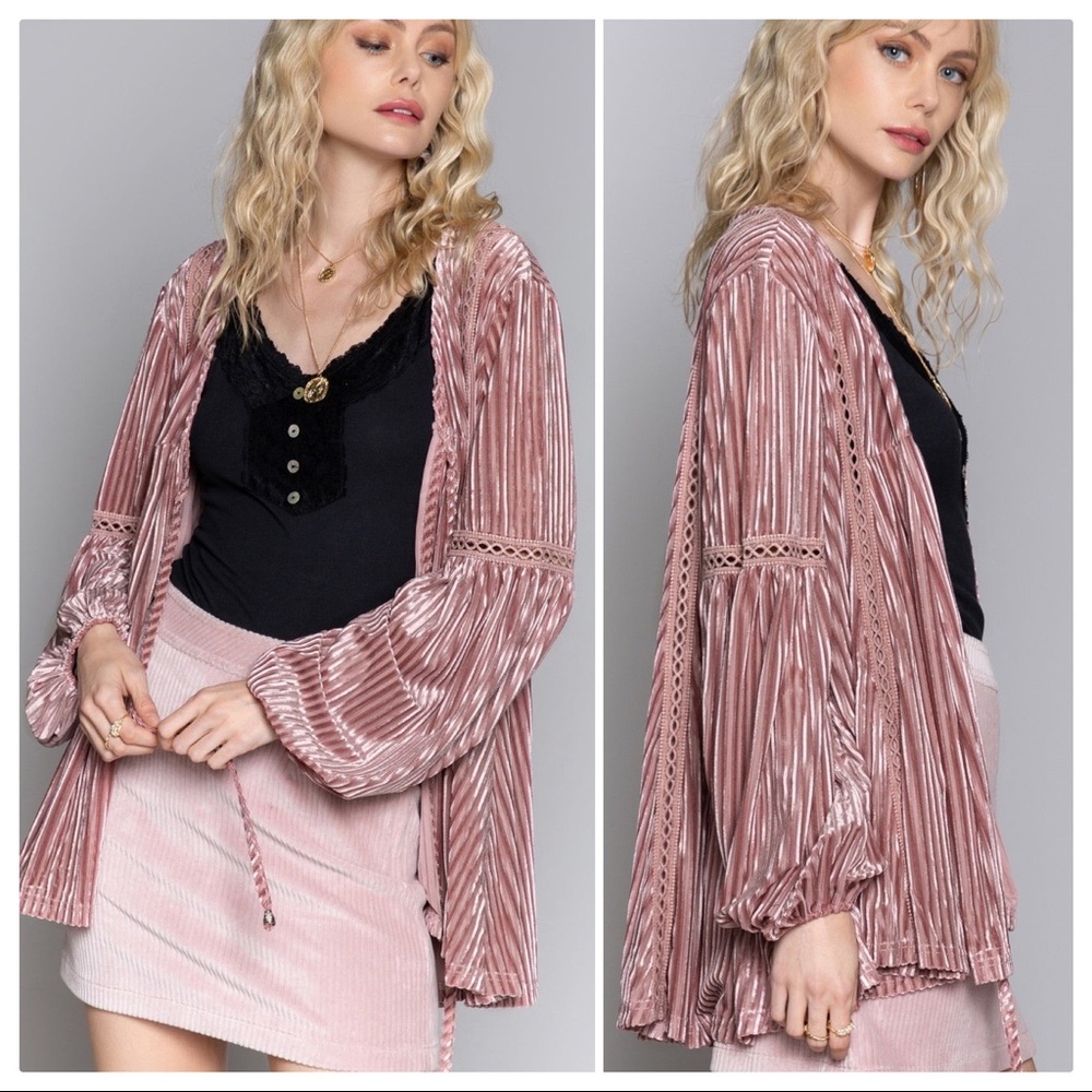 POL The At Home Lux Striped Cardigan - Picture 10 of 13